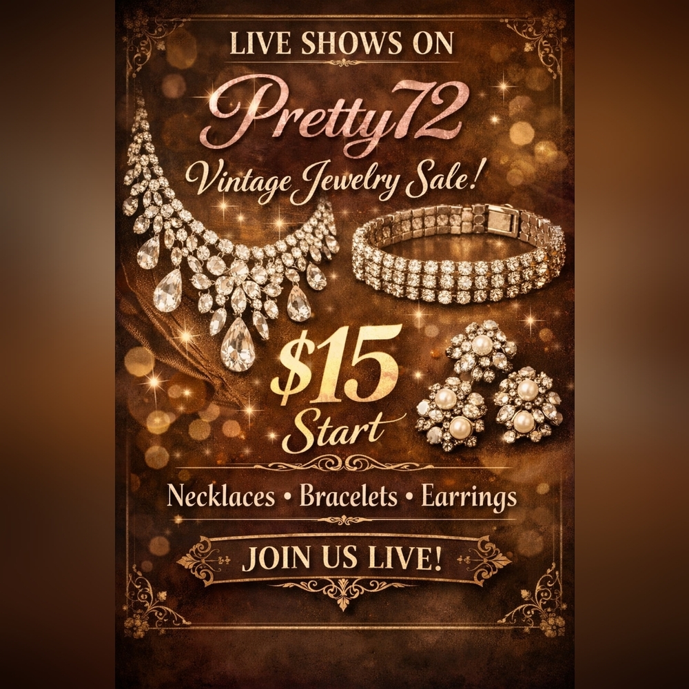 💎 LIVE Jewelry Show Today! ✨💎Join me on Poshmark LIVE today SAT. 9:20 AM PT!